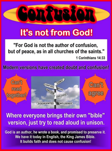 Confusion - It's NOT From God