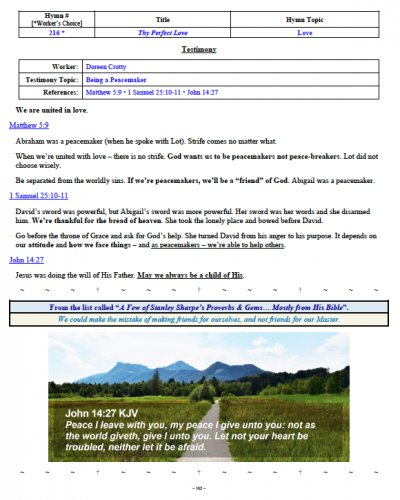 Doreen Crotty's Testimony