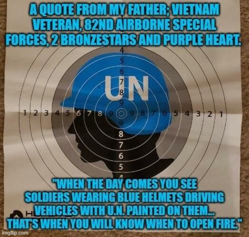 When to open fire blue helmets