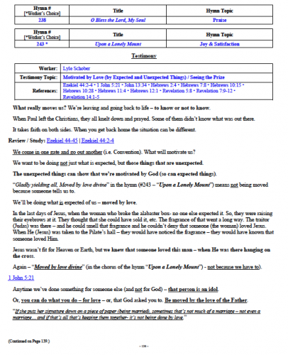 Lyle Schober's Testimony (1 of 2)