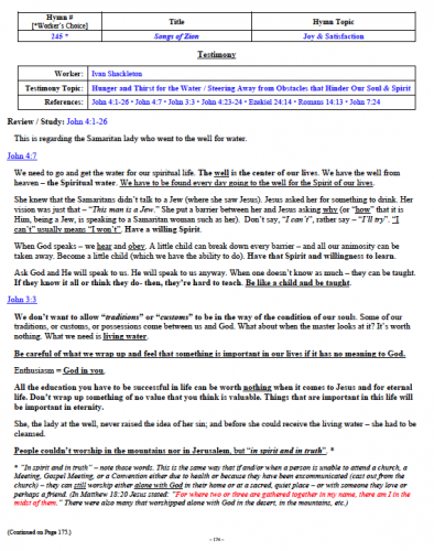 Ivan Shackleton's Testimony (1 of 2)