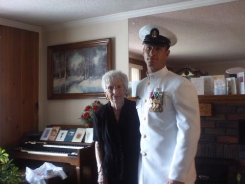 nana and son