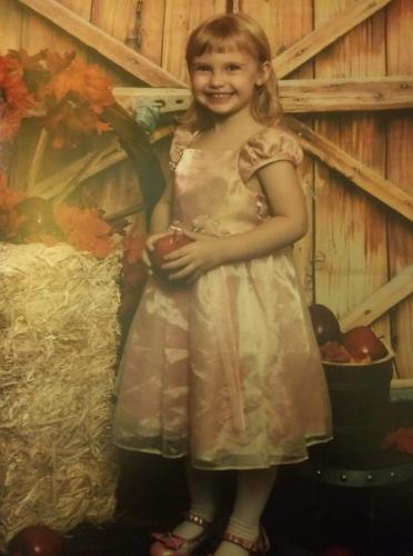 Chloes first preschool picture