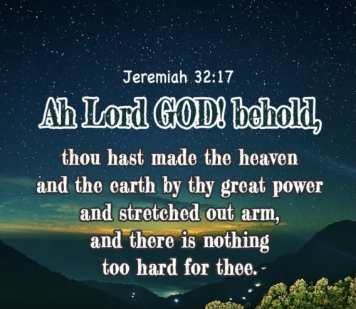 Jeremiah 32:17