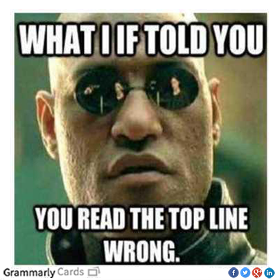 Good one - had to read it twice