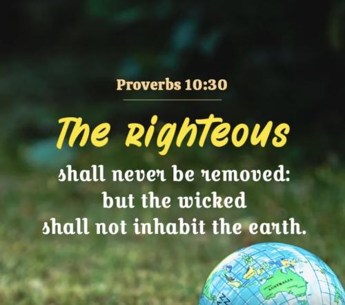 Proverbs 10:30