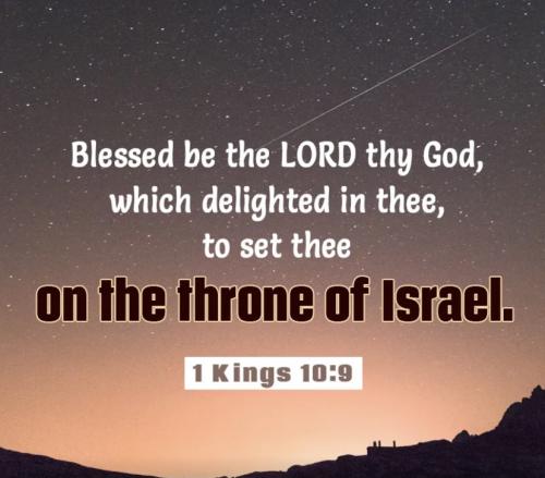 1 Kings 10:9