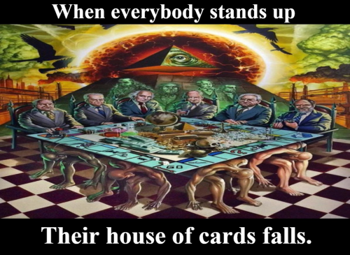 When everybody stands up the house of cards falls 598x510 video cover