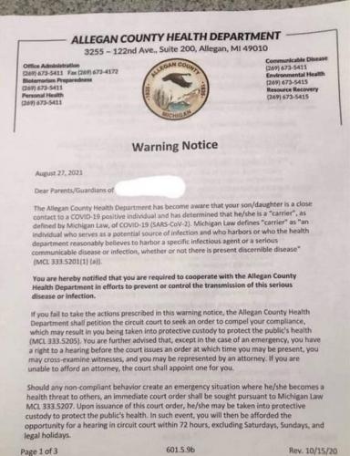 Warning Notice