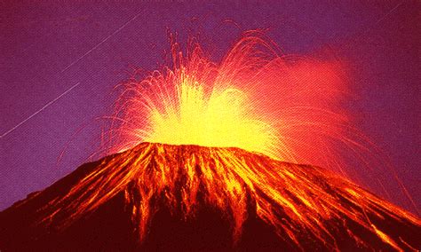 red volcano