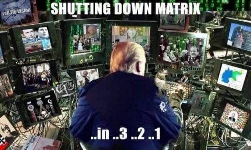 meme djt shut down mattrix