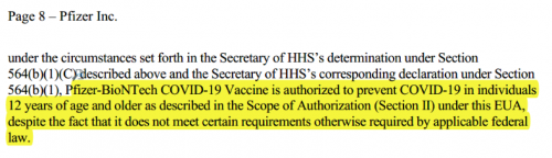 FDA Pfizer approval - Requirements