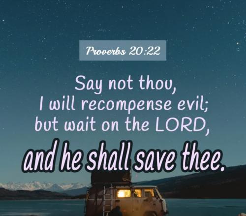 Proverbs 20:22