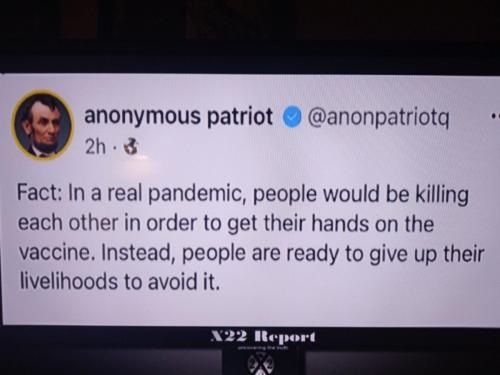 fact in a real pandemic