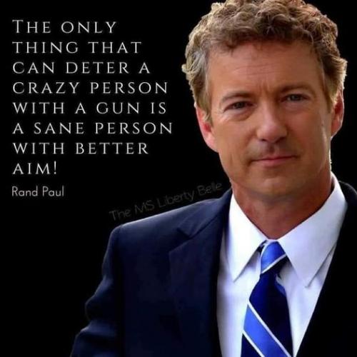 deter a crazy person