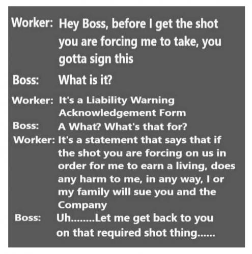 Liability Warning Acknowledgment Form Request Conversation With Your Employer