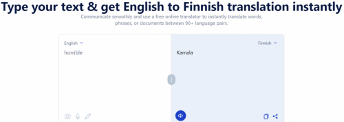 English to Finnish
