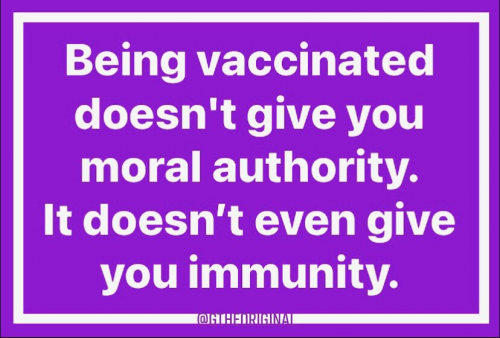 BEING VACCINATED