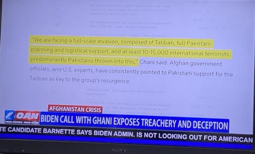 Bidenâ€™s Call With Ghani Exposes Treachery and Deception