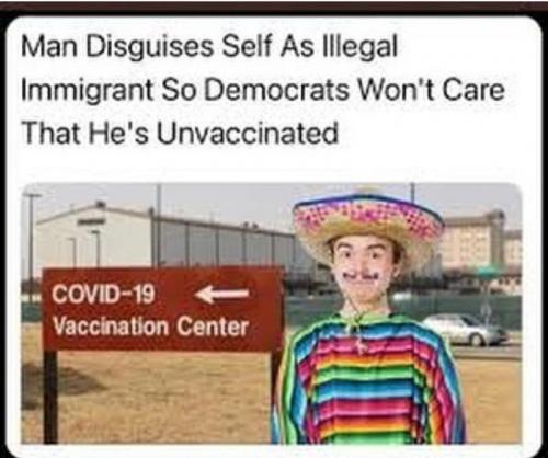 man disguises self
