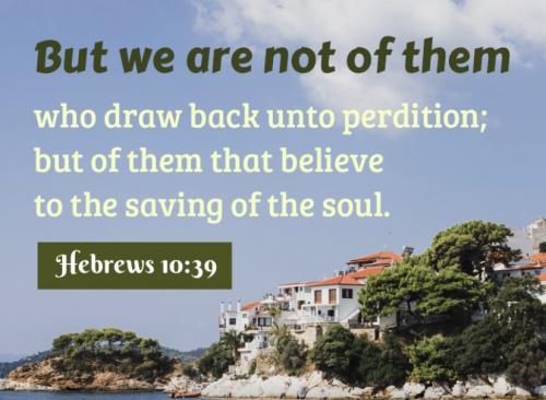 Hebrews 10:39
