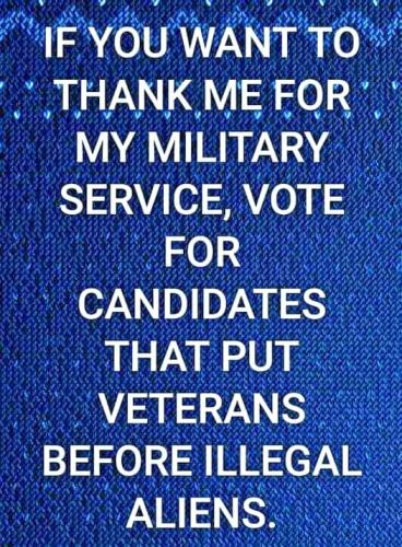 Veterans before illegal aliens