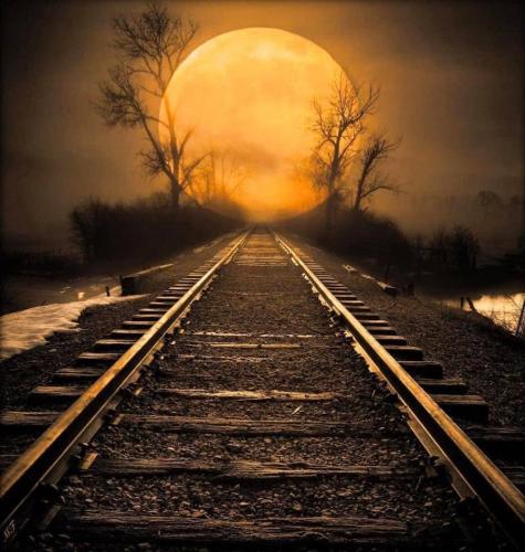 Good Night 18 - Railroad tracks