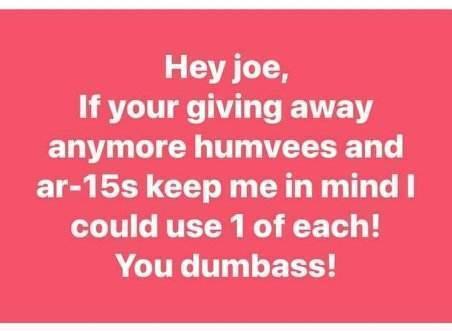 you dumbass