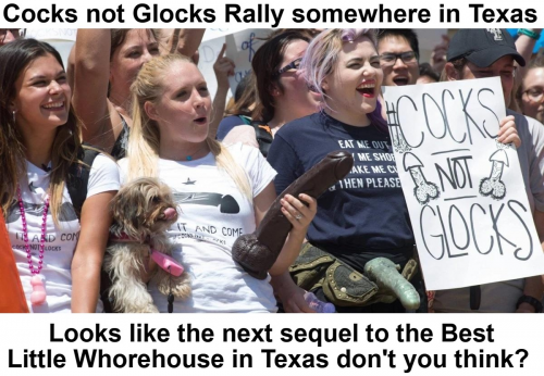 Cocks not Glocks rally in Texas