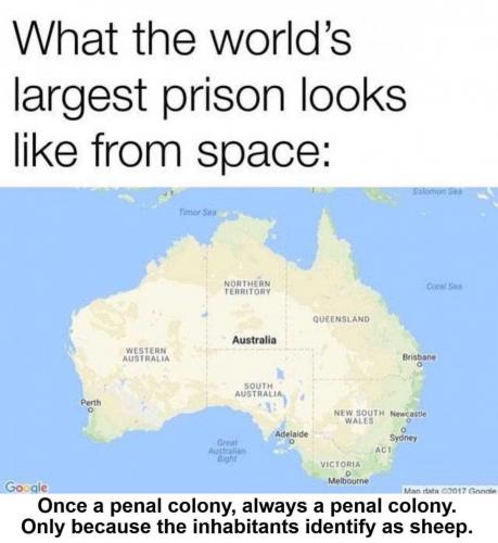 Once a penal colony always a penal colony