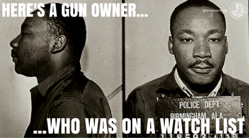gun owner on a watch list