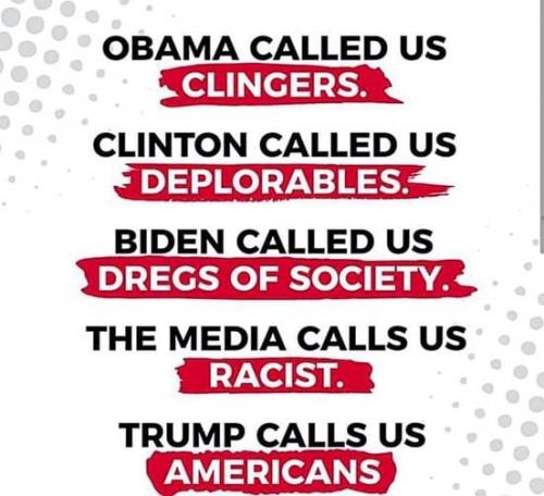 trump calls us americans