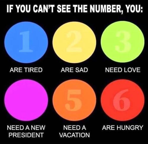 if you can't see the number