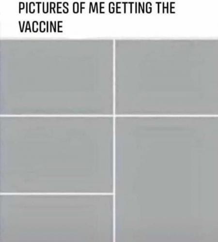 Pictures of me getting the vaccine