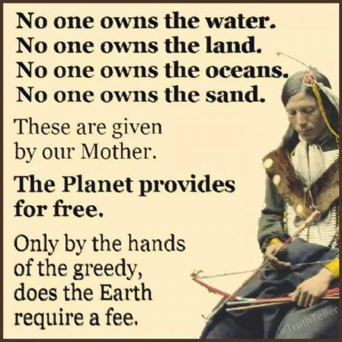 NO ONE OWNS THE WATER