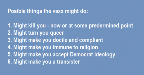 What the vaxx might do to you