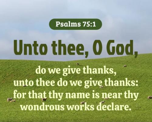 Psalm 75:1