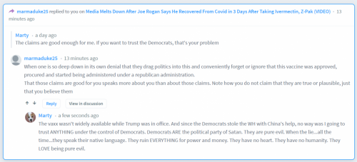 Interaction with a lefty on Gateway Pundit
