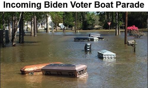 Incoming Biden voter boat parade