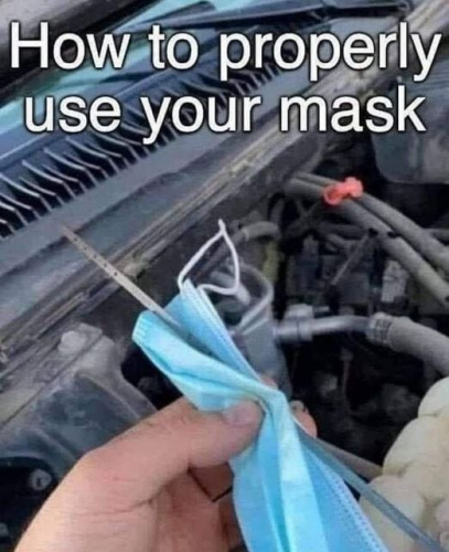 Mask oil rag