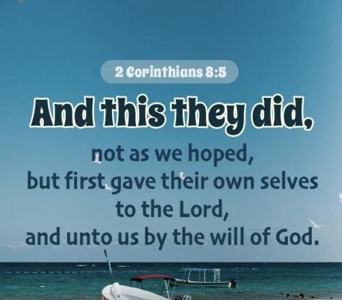2 Corinthians 8:5