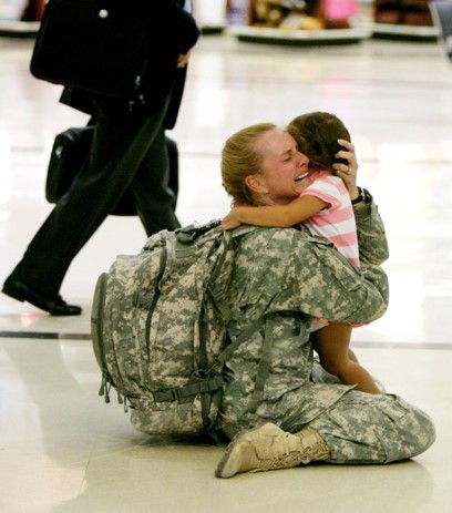 Soldier returns home