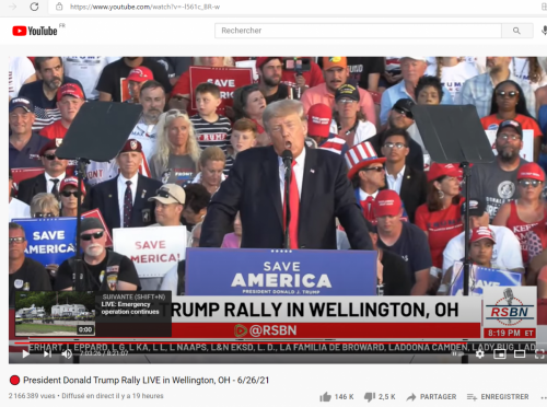 JOHN President Donald Trump Rally LIVE in Wellington, OH - 6_26_21 - YouTube - InvitÃ©1 â€“ Microsoftâ€‹ Edge 27_06_2021 15_09_28