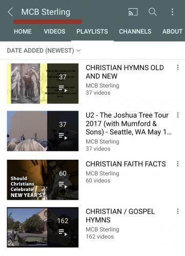 My YouTube Playlists