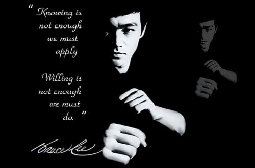 Bruce Lee knowing
