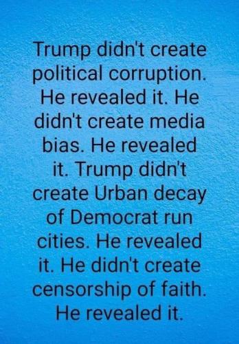 Trump revealed it