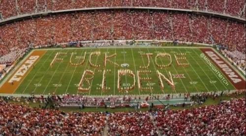 Fuck Joe Biden Marching Band Spells Out