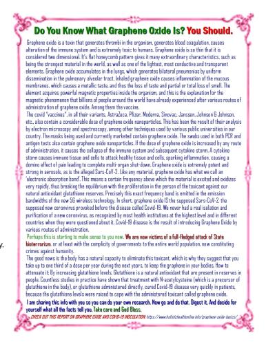 Graphene Oxide Is Covid-19