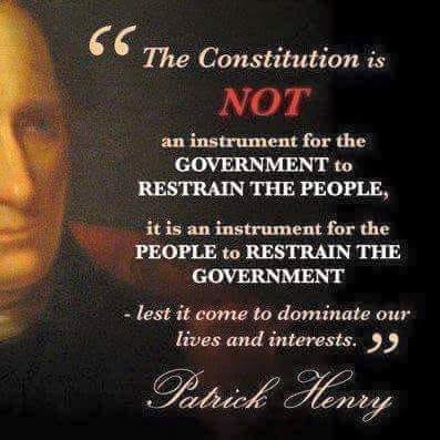 Constitution - People to control the Gov't