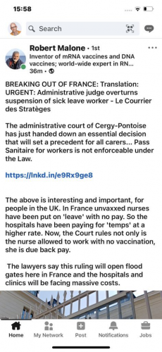 France Unvaxxed Nurses